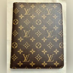 Louis Vuitton Monogram Desk Agenda Cover - Leather, EUC - Authentic